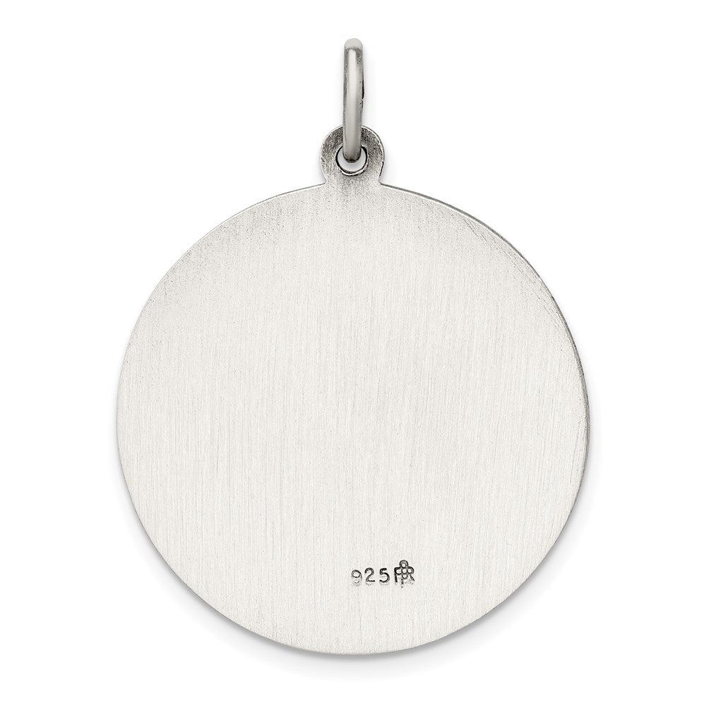 Sterling Silver Antiqued St. Christopher Medal QC3523