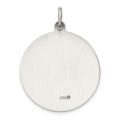 Sterling Silver Antiqued St. Christopher Medal QC3523