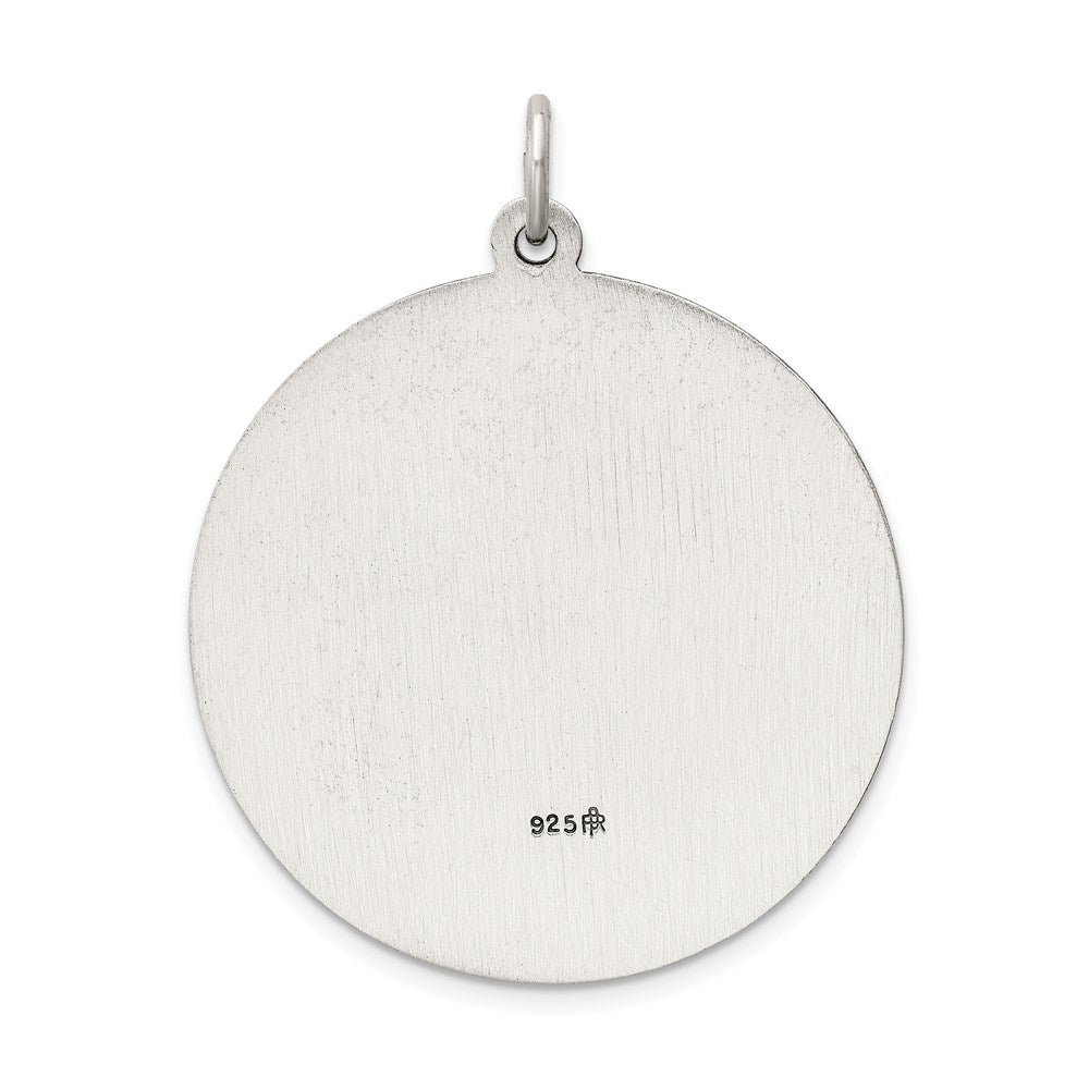 Sterling Silver Antiqued St. Christopher Medal QC3525