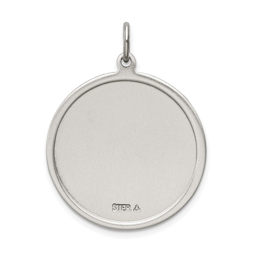 Sterling Silver Antiqued St. Christopher Medal QC3527