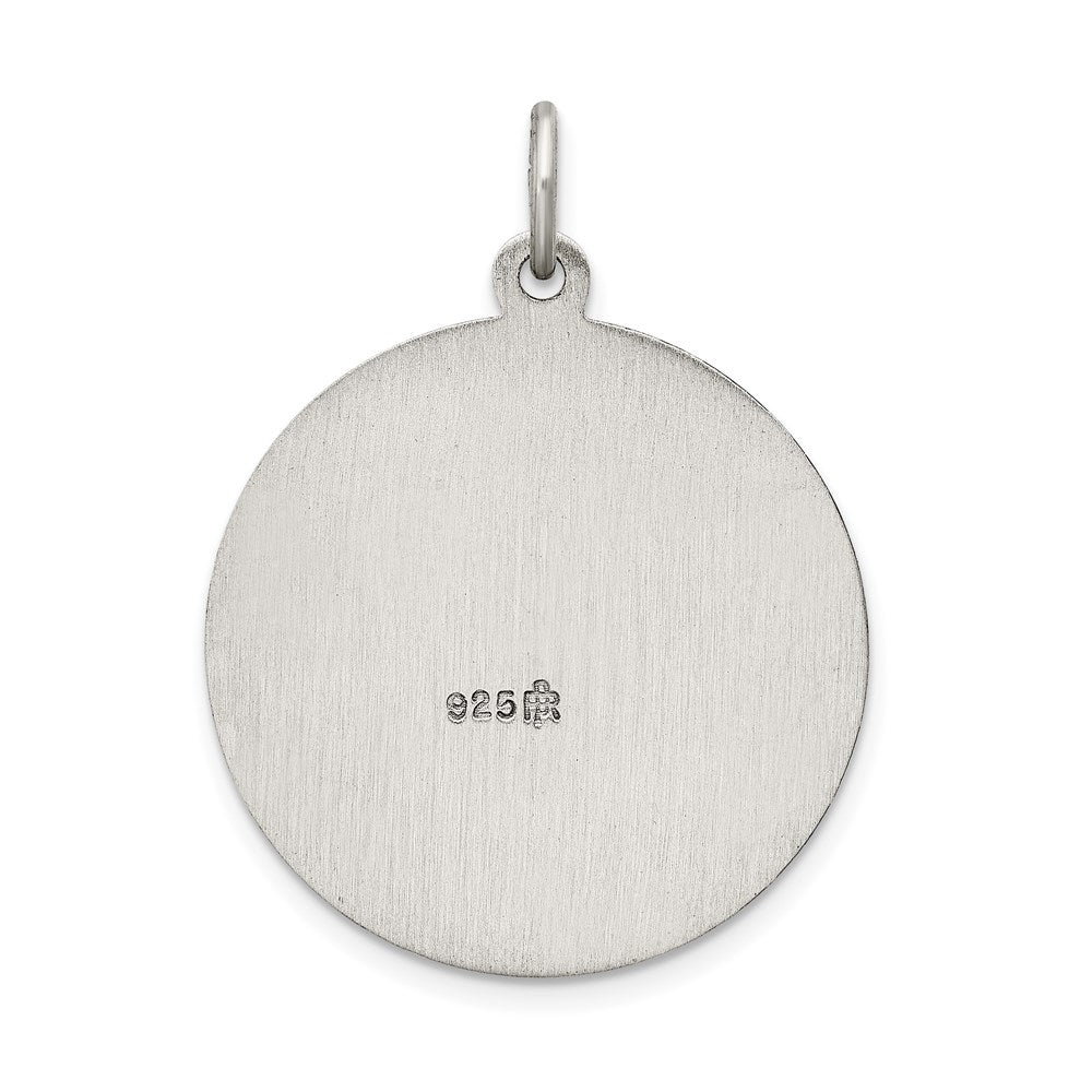 Sterling Silver Antiqued St. Christopher Medal QC3528