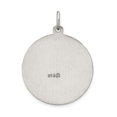 Sterling Silver Antiqued St. Christopher Medal QC3528