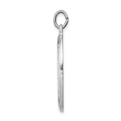 Sterling Silver Rhodium-plated St. Christopher Medal QC3554