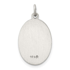 Sterling Silver Antiqued St. Christopher Medal QC3556