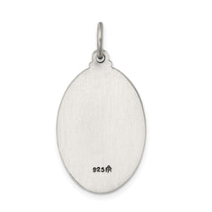 Sterling Silver Antiqued St. Christopher Medal QC3557