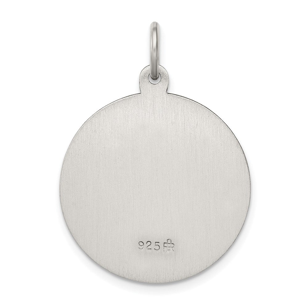 Sterling Silver Antiqued Saint Anthony Medal QC3578