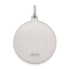 Sterling Silver Antiqued Saint Anthony Medal QC3578