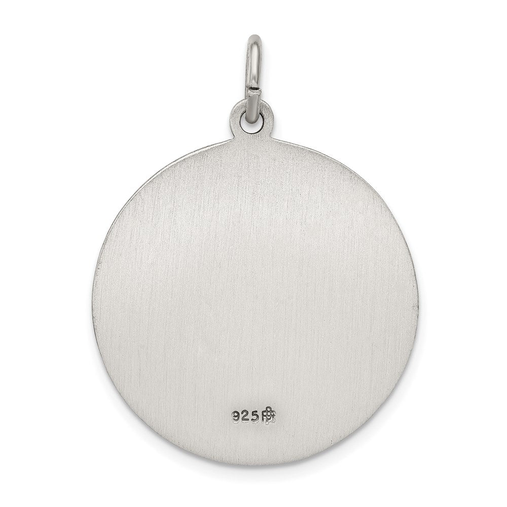 Sterling Silver Antiqued Saint Anthony Medal QC3581