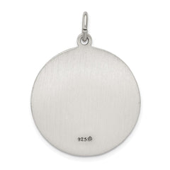 Sterling Silver Antiqued Saint Anthony Medal QC3581