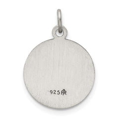 Sterling Silver Antiqued Saint Barbara Medal QC3583