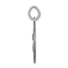 Sterling Silver Antiqued St. Barbara Medal QC3584