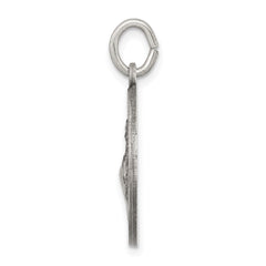 Sterling Silver Antiqued Saint Francis of Assisi Medal QC3585