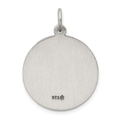 Sterling Silver Antiqued Saint Francis of Assisi Medal QC3586