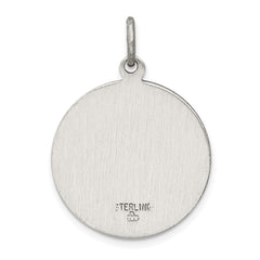 Sterling Silver Antiqued Saint Gerard Medal QC3589