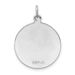 Sterling Silver Rhodium-plated Saint Jude Thaddeus Medal QC3605