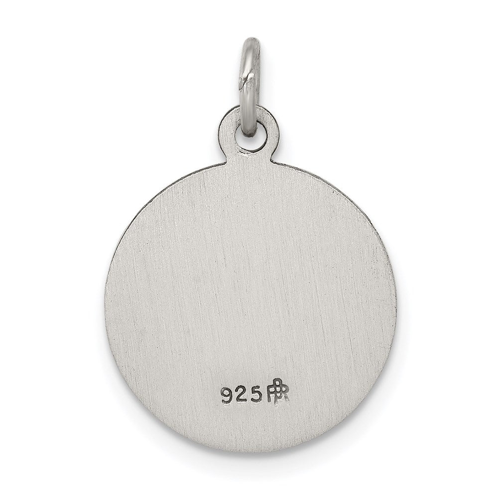 Sterling Silver Antiqued Saint Michael Medal QC3608