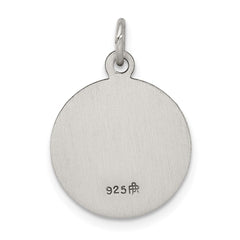 Sterling Silver Antiqued Saint Michael Medal QC3608