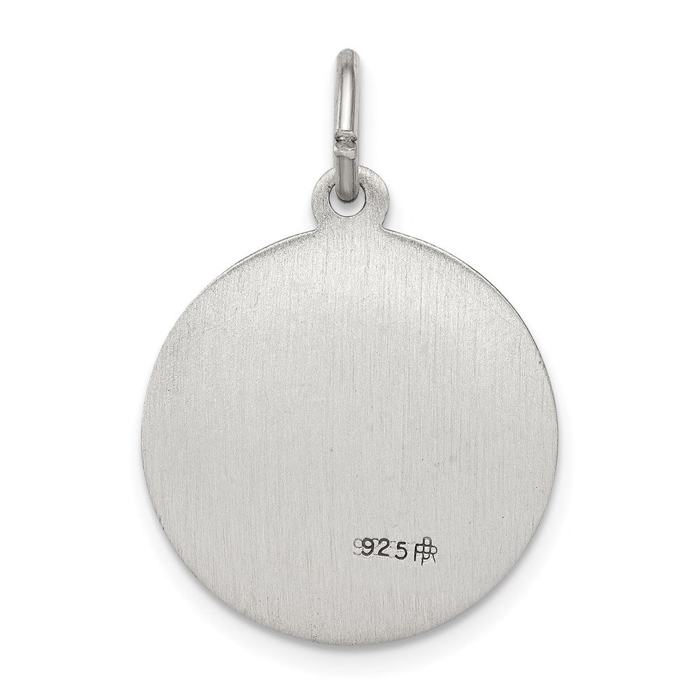 Sterling Silver Antiqued Saint Michael Medal QC3609