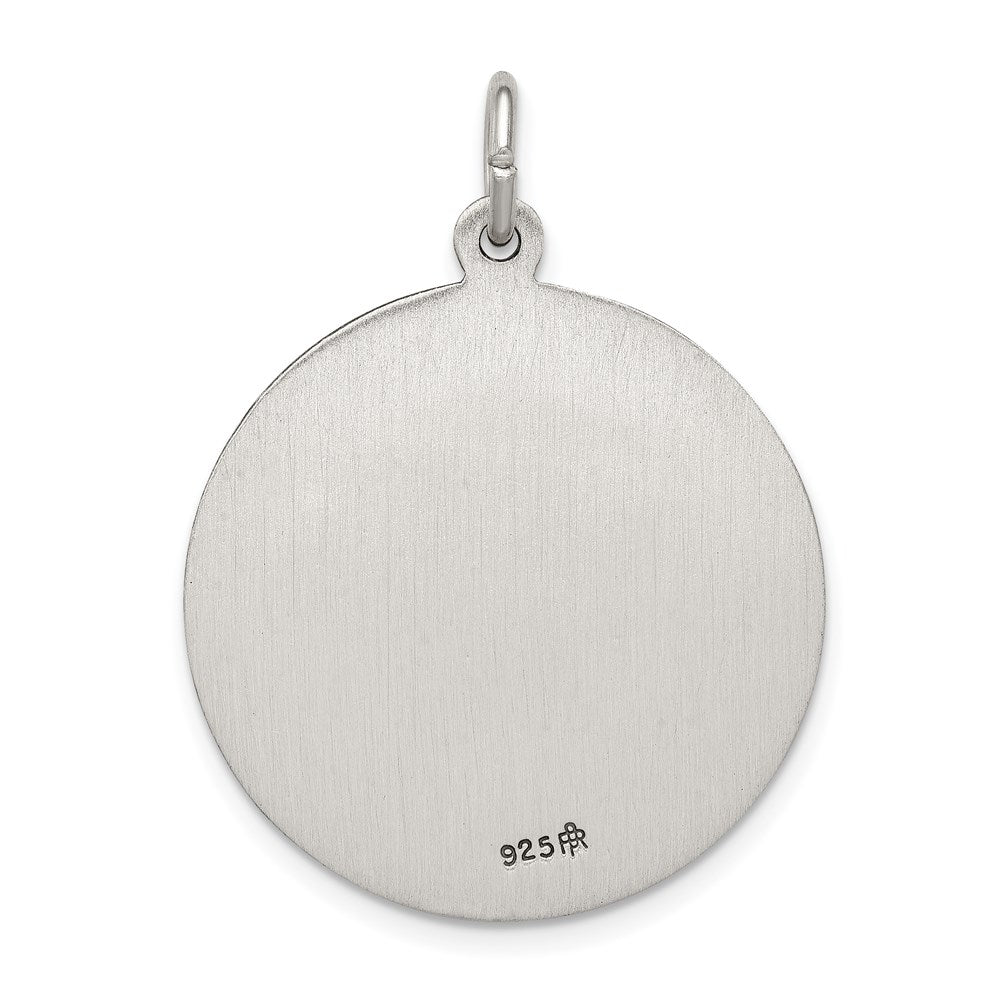 Sterling Silver Antiqued Saint Michael Medal QC3610