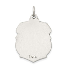 Sterling Silver Antiqued D/C St. Michael Badge Medal QC3613