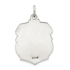 Sterling Silver Antiqued St. Michael Badge Medal QC3614