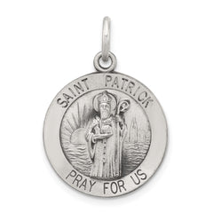 Sterling Silver Antiqued Saint Patrick Medal QC3619
