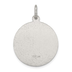 Sterling Silver Antiqued St. Theresa Medal QC3622
