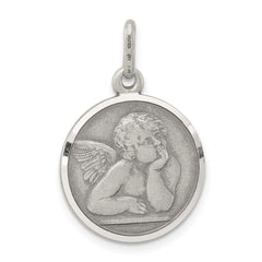 Sterling Silver Antiqued Raphael Angel Charm QC3635