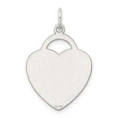 Sterling Silver Heart Charm QC3712