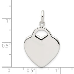 Sterling Silver Heart Charm QC3712