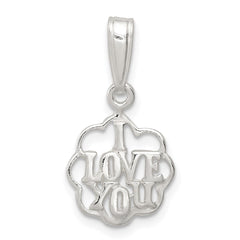 Sterling Silver I Love You Charm QC3723