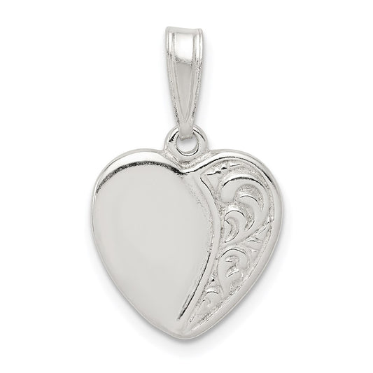 Sterling Silver Heart Pendant QC3736