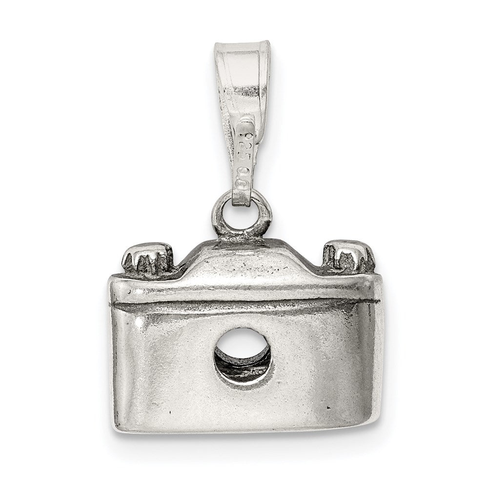 Sterling Silver Antiqued Camera Charm QC3769