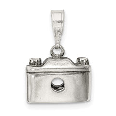 Sterling Silver Antiqued Camera Charm QC3769