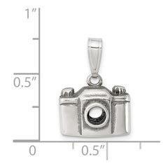 Sterling Silver Antiqued Camera Charm QC3769