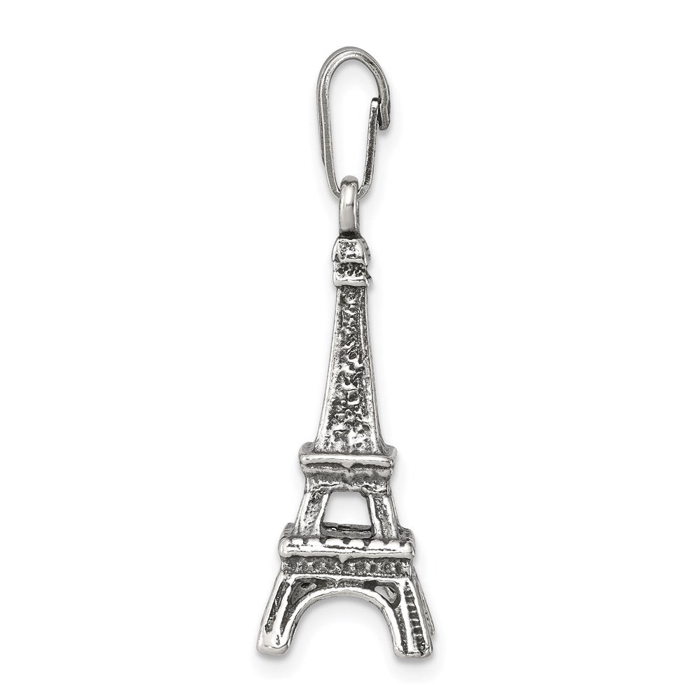 Sterling Silver Eiffel Tower Pendant QC3864