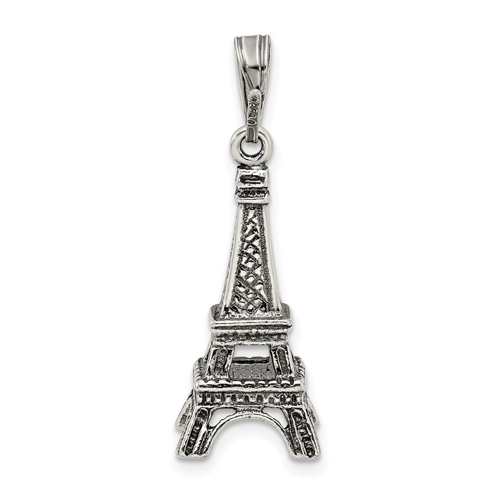 Sterling Silver Eiffel Tower Pendant QC3864