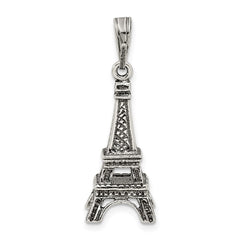 Sterling Silver Eiffel Tower Pendant QC3864