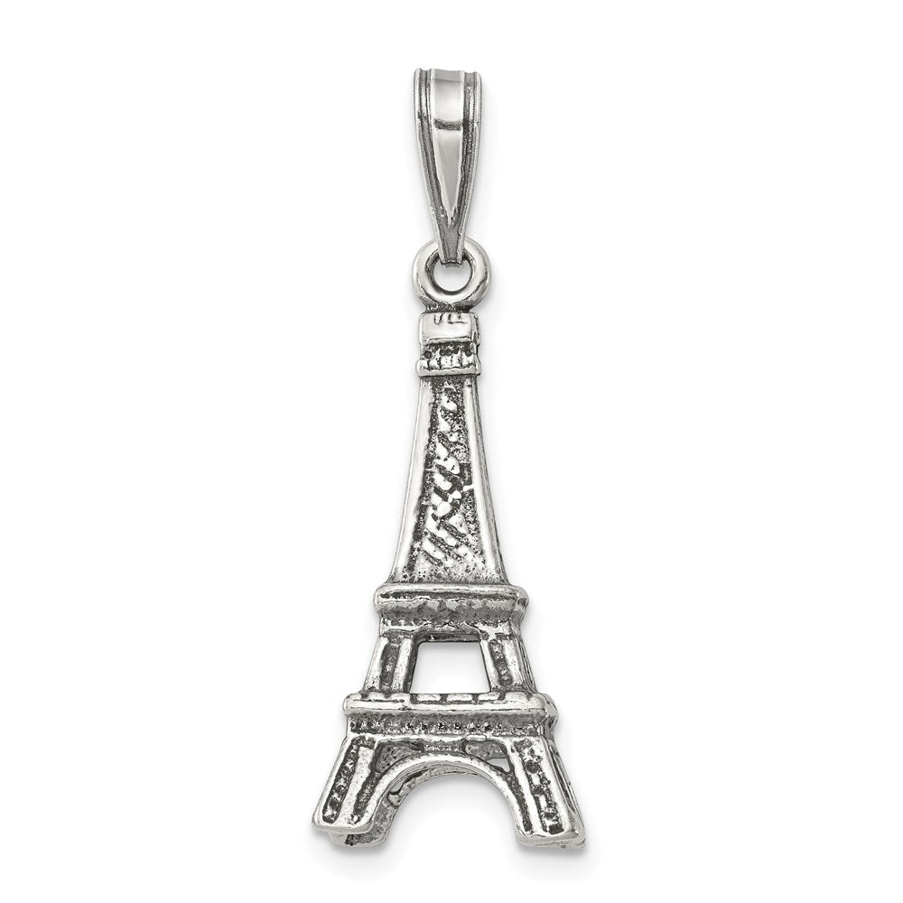 Sterling Silver Eiffel Tower Pendant QC3864