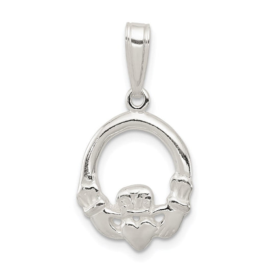 Sterling Silver Claddagh Charm QC3871