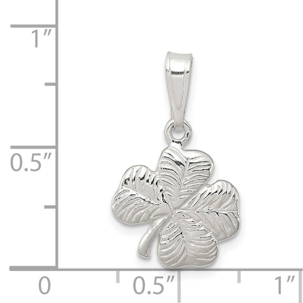 Sterling Silver 4-leaf Clover Charm QC3884