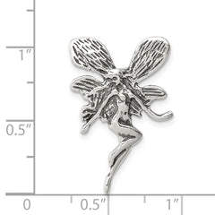 Sterling Silver Antiqued Fairy Chain Slide QC3906