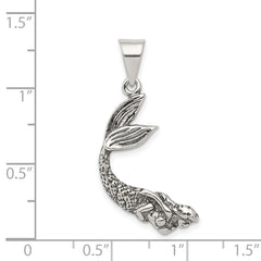Sterling Silver Antiqued Mermaid Pendant QC3918