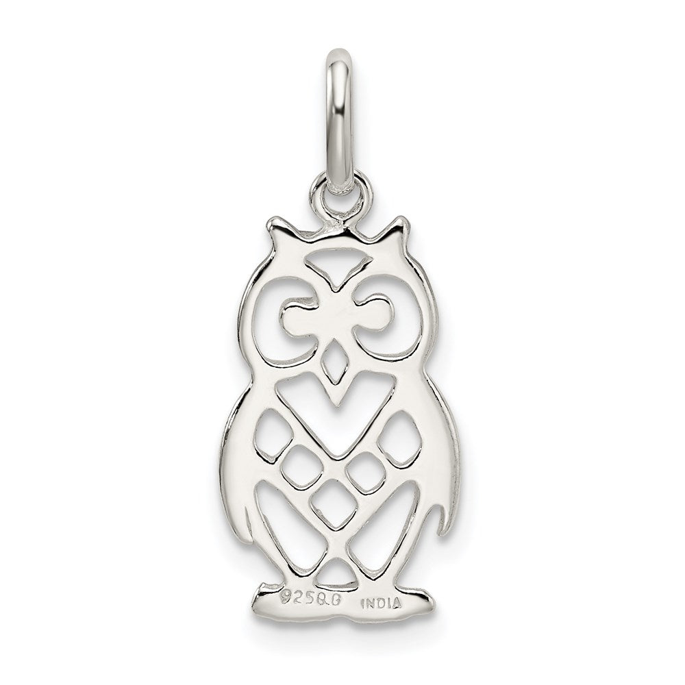 Sterling Silver Owl Charm QC4051