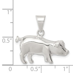 Sterling Silver Pig Charm QC4076