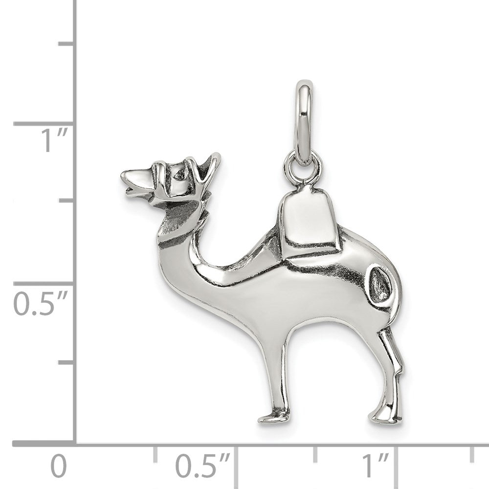 Sterling Silver Antiqued Camel Charm QC4079