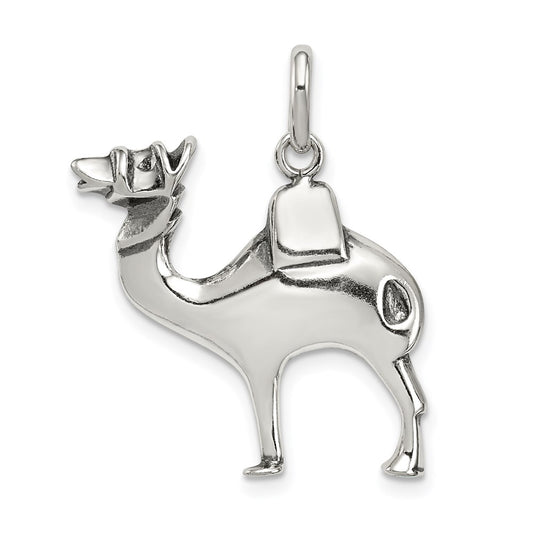 Sterling Silver Antiqued Camel Charm QC4079