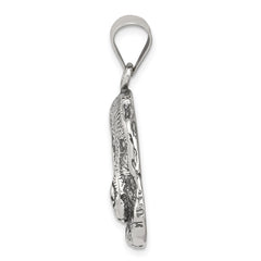 Sterling Silver Antiqued Dog Charm QC4089