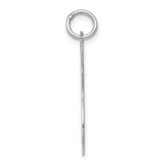 Sterling Silver Rhodium-plated Cat Charm QC4113