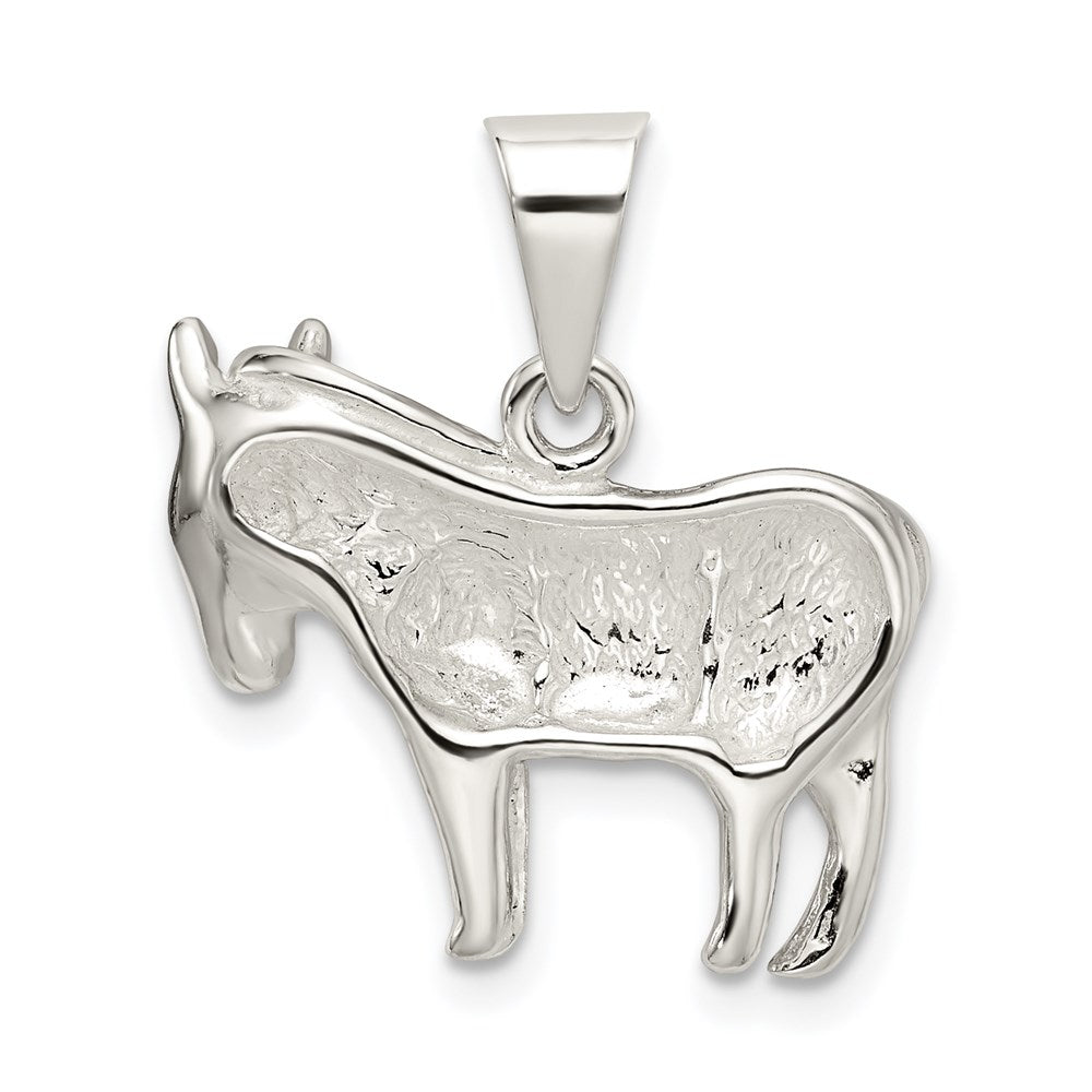 Sterling Silver Donkey Pendant QC4127